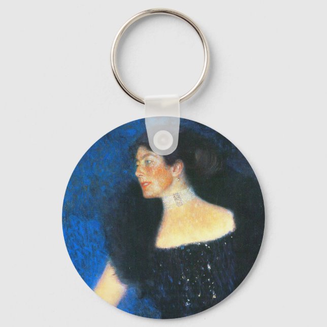 Klimt Porträtt från Ro von Rosthorn-Friedmann Nyckelring (Framsida)