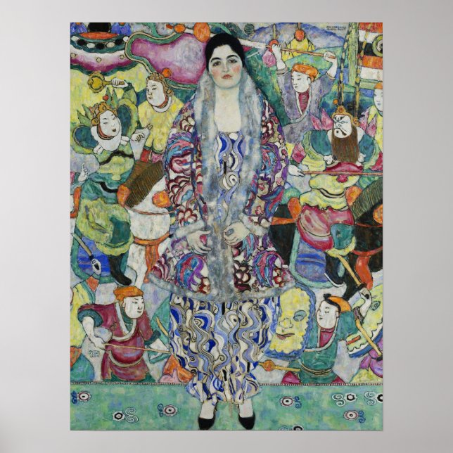 Klimt - Porträtt of Friederike Maria Beer Poster (Framsidan)