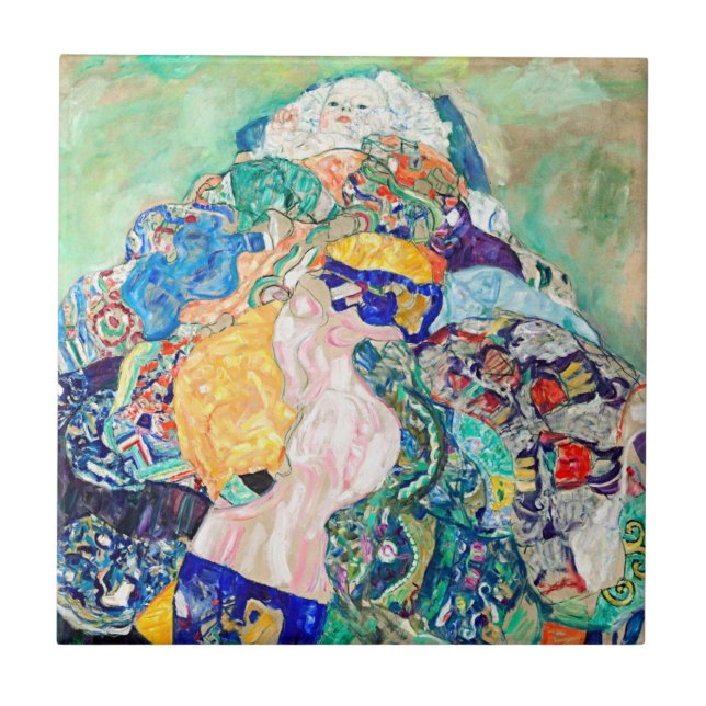 Klimt:s Baby Kakelplatta (Framsidan)