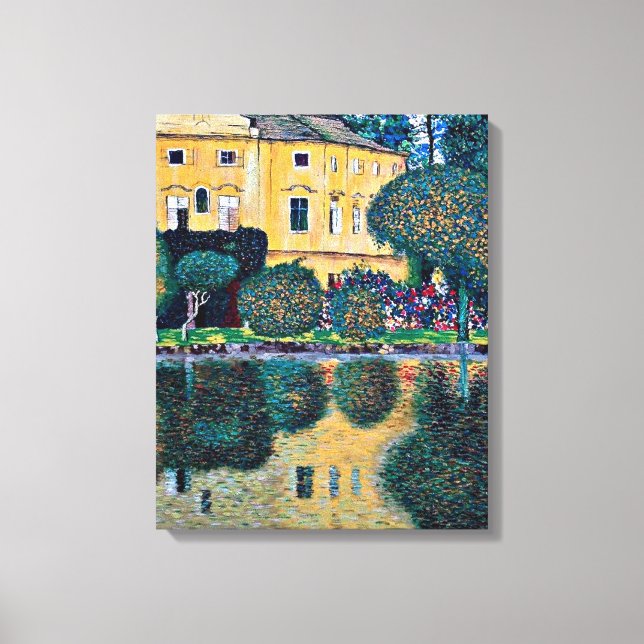 Klimt - Schloss Kammer om Attersee IV Canvastryck (Framsida)