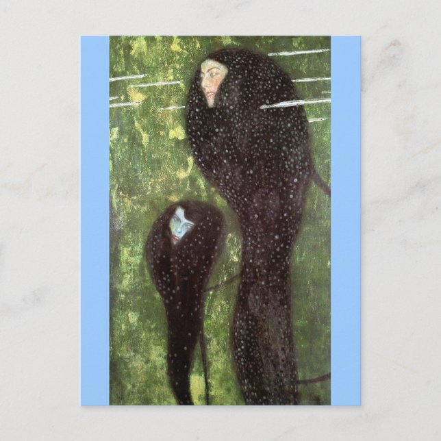 Klimt ~ Sjöjungfruar Vykort (Framsida)