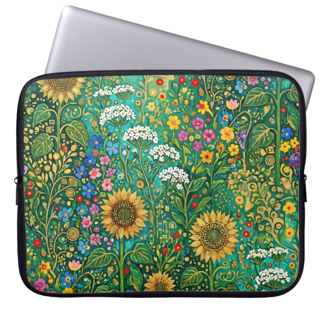 Klimt Solfältsäng Laptop Fodral (Framsidan)