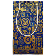 Klimt stil blå+guld egyptisk renässans
