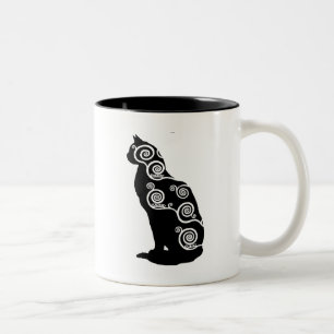 Klimt stilkatt Två-Tonad mugg