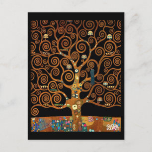 Klimt, under Livets träd, konst, Helg Vykort