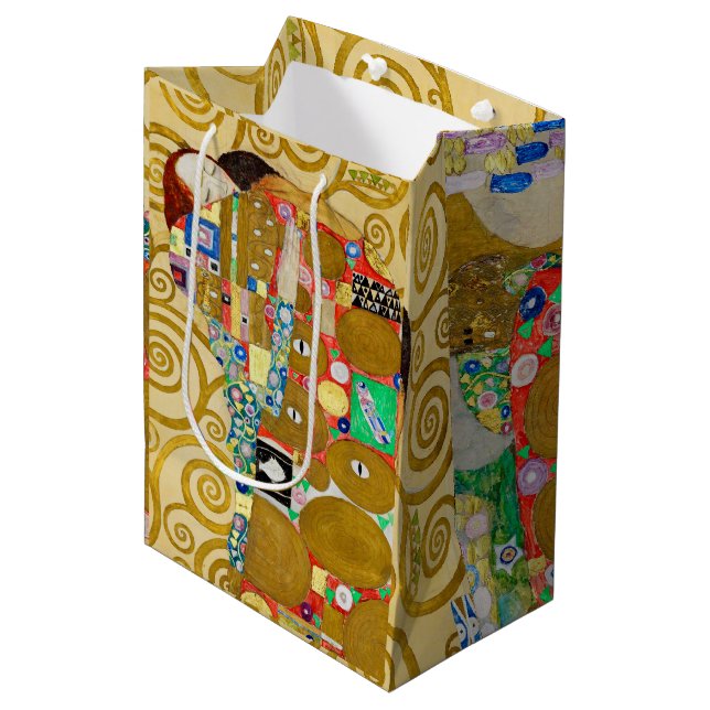 Klimt Uppfyllelse Mosaik: Vintage Stoclet Fris (Framsidan Vinklad)