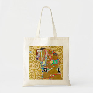 Klimt Uppfyllelse Mosaik: Vintage Stoclet Fris Tygkasse