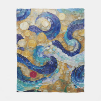 Klimt Vatten Serpents Fleecefilt