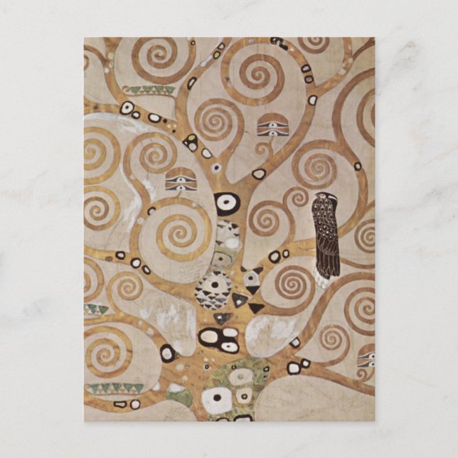 Klimt - växtmallar Stocletfries Vykort (Framsida)