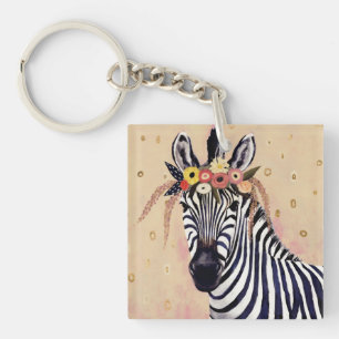 Klimt Zebra Tillagt i blommor