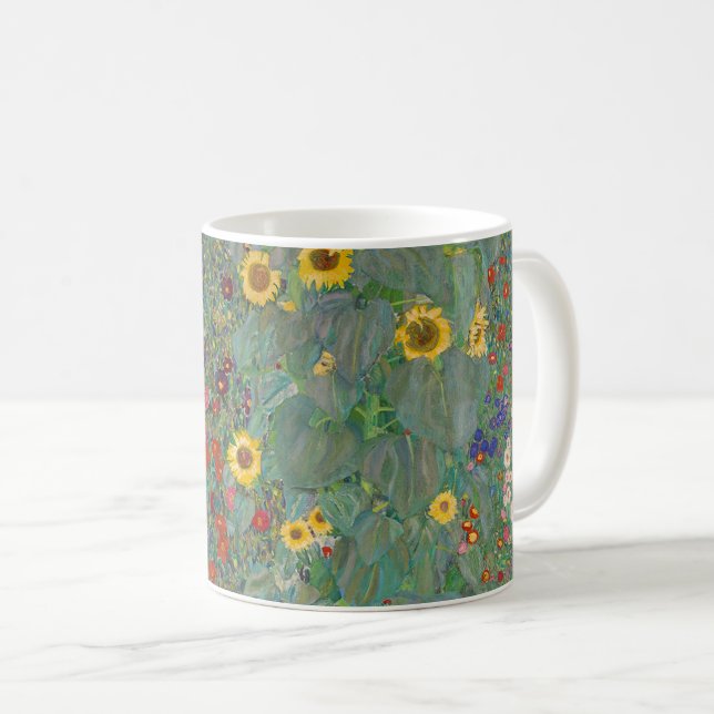 Klimt's Farm Garden med solblommor Kaffemugg (Framsida höger)