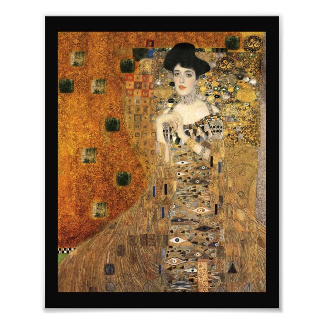 Klimts Porträtt Adele Bloch-Bauer Fototryck (Framsidan)