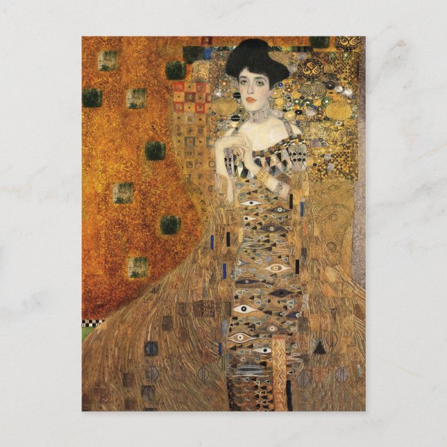 Klimts Porträtt Adele Bloch-Bauer Vykort (Framsida)