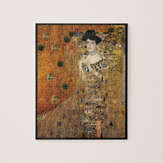 Klimts Porträtt i Adele Bloch-Bauer Pussel (Vertikal)