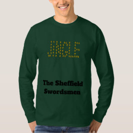 Klingande text skriven i Crotal eller kulrampor T Shirt