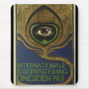 Klingner för internatio-utställning i art nouveau musmatta