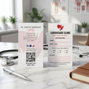 Klinik för kardiologi Ren bokning Visitkort