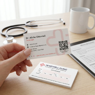 Klinik för kardiologi verksamhet Ren tidbokning Visitkort