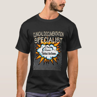 Klinisk dokumentationsspecialist - Funny Hero-jobb T Shirt