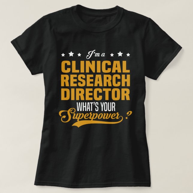Klinisk forskningschef t shirt (Design framsida)