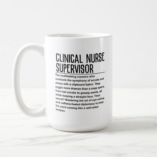 Klinisk sjuksköterska kaffemugg (Vänster)