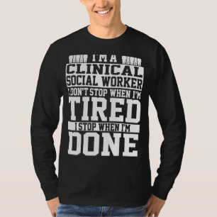 Klinisk Social-arbetares unika arbetare De T Shirt