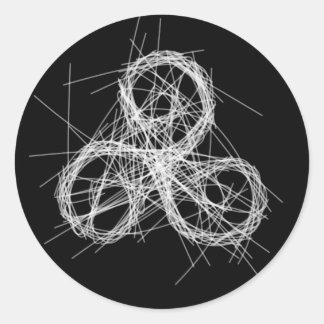 Klinisk triskelett - Trippelsymbolen spiral. Runt Klistermärke
