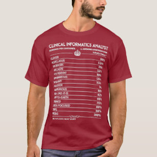 Kliniska informationsanalytiker Kliniska analytike T Shirt