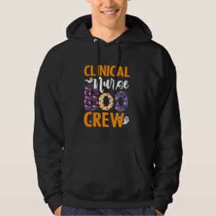 Kliniskt sjuksköterskor med boo Crew Scary Nurse H Hoodie