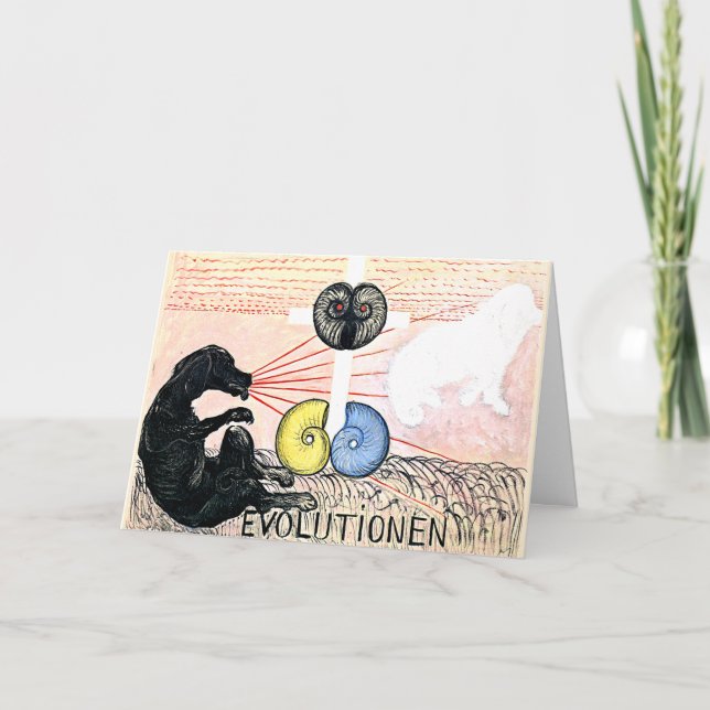 Klint - evolution No. 5, Group VI, abstrakt art Kort (Framsida)