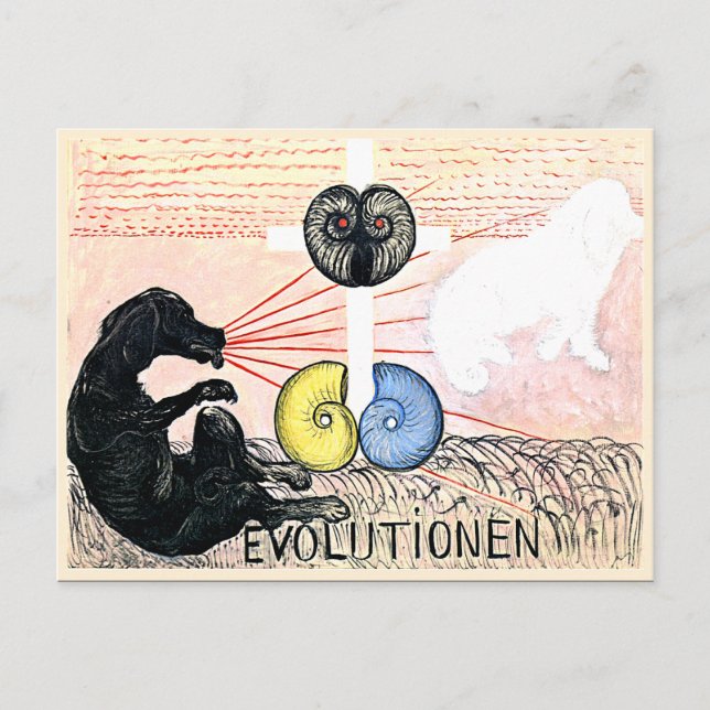 Klint - Evolution No. 5, Grupp VI, abstrakt konst Vykort (Framsida)