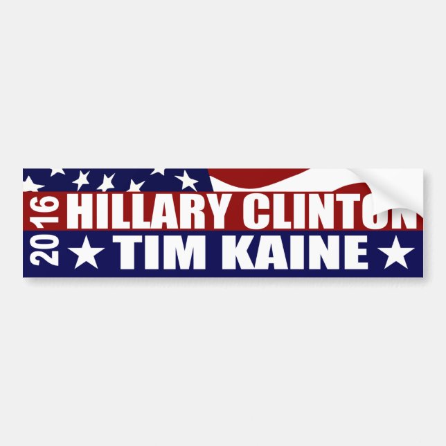KLINTON TIM KAINE 2016 BILDEKAL (Framsidan)