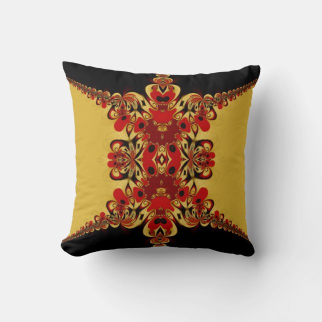 KLIO: Modern fjällig Snöre-kudde / Pillow Kudde (Framsida)