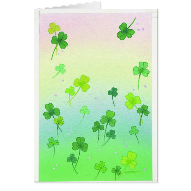 Klipp-anpassade för S:t Patricks Day Hälsningskort (Framsidan)