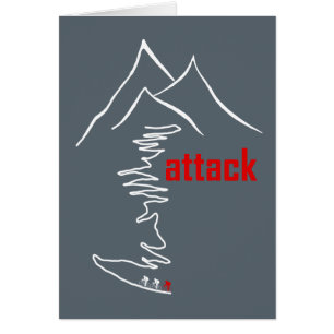 Klipp, attack hälsningskort