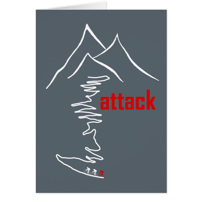 Klipp, attack hälsningskort (Framsidan)