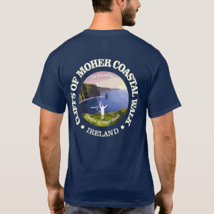 Klipp av Moher Coastal Walk (rd) T Shirt