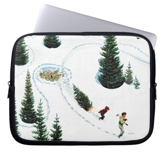 Klipp besegrar träd laptop fodral (Framsidan)