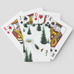 Klipp besegrar träd spel kort