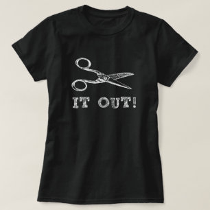 Klipp det Scissors ut T-shirt