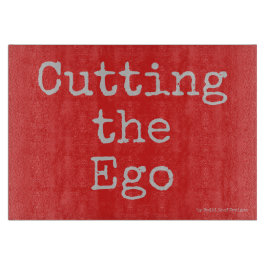 Klipp egoen - glass skärbräda