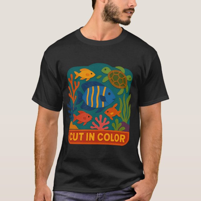Klipp i färg Rev Torg T Shirt (Framsida)
