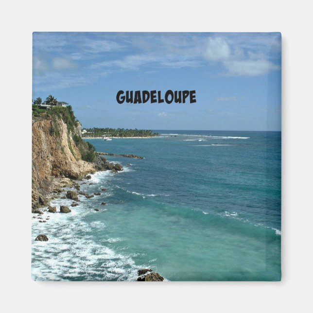 Klipp i Guadeloupe, märkt Magnet (Framsidan)