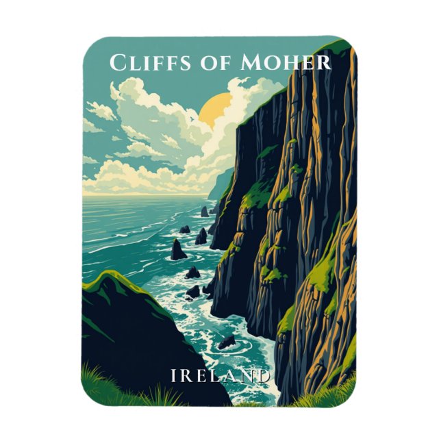 Klipp i Moher Ireland Coastal Magnet (Vertikal)