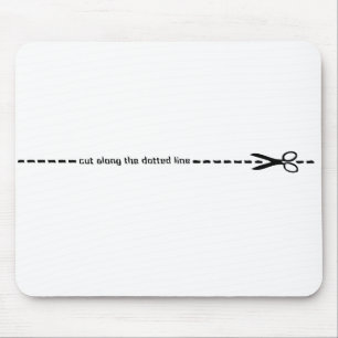 klipp längs prickigt fodrar musmatta