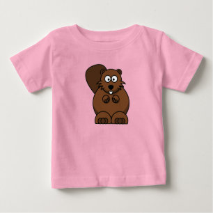 Klipp lilla Beaver Baby Tee