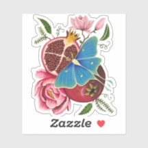 Klipp märke för granatäpple och Luna-film