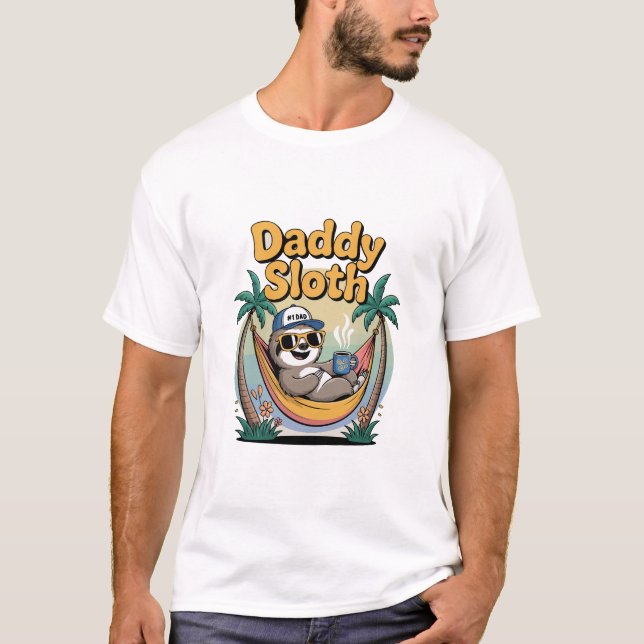 Klipp Pappa Sengånger Pappa T Shirt (Framsida)