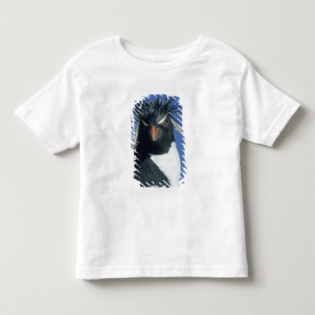 Klipp-pingvin (Eudyptes chrysocome) T Shirt (Framsida)
