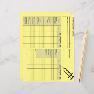 Klipp, skapad immuniseringsregistrering - Vågrät